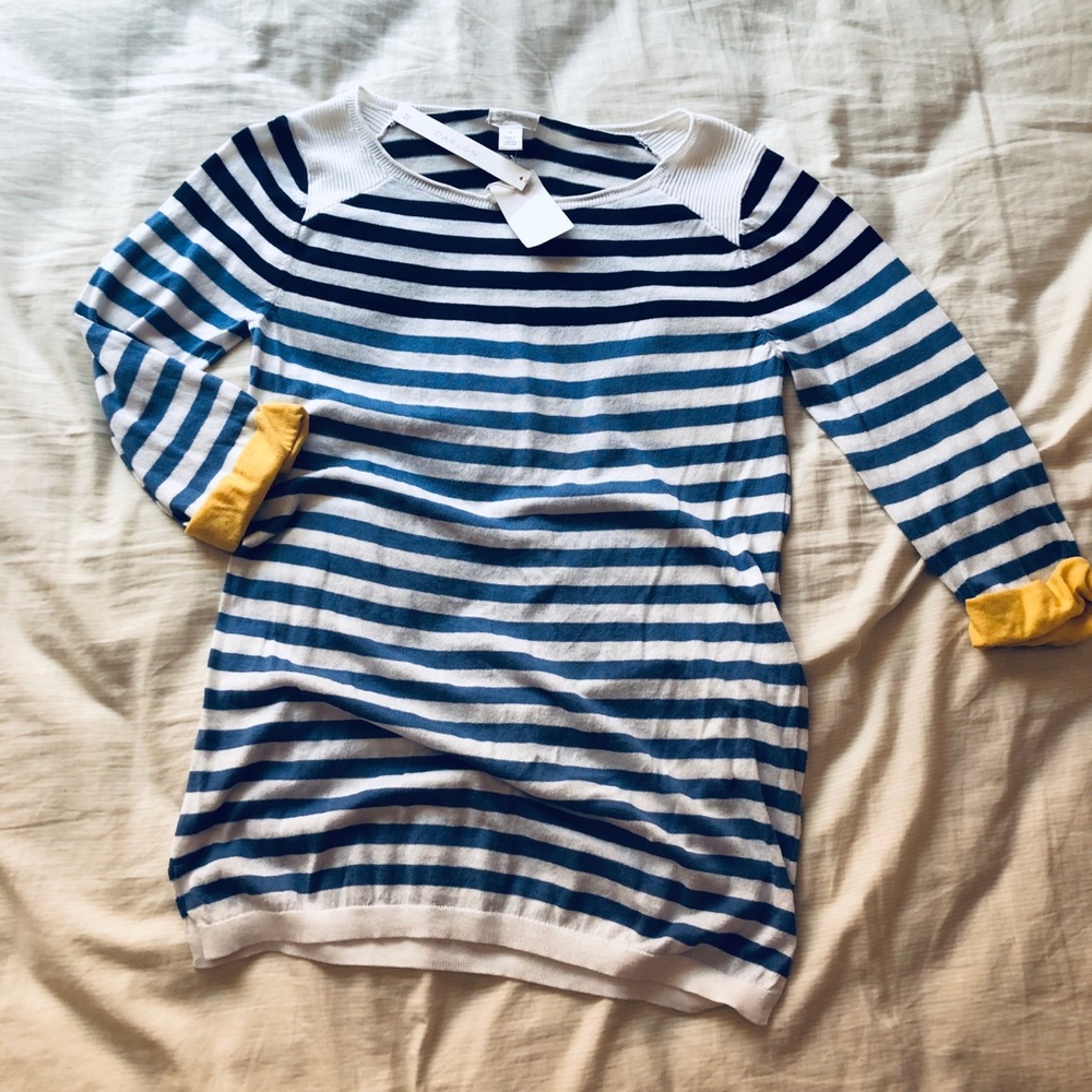 Caslon striped quarter sleeve shirt